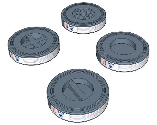 Soporte de vac&iacute;o Discos de Ruptura Mono
