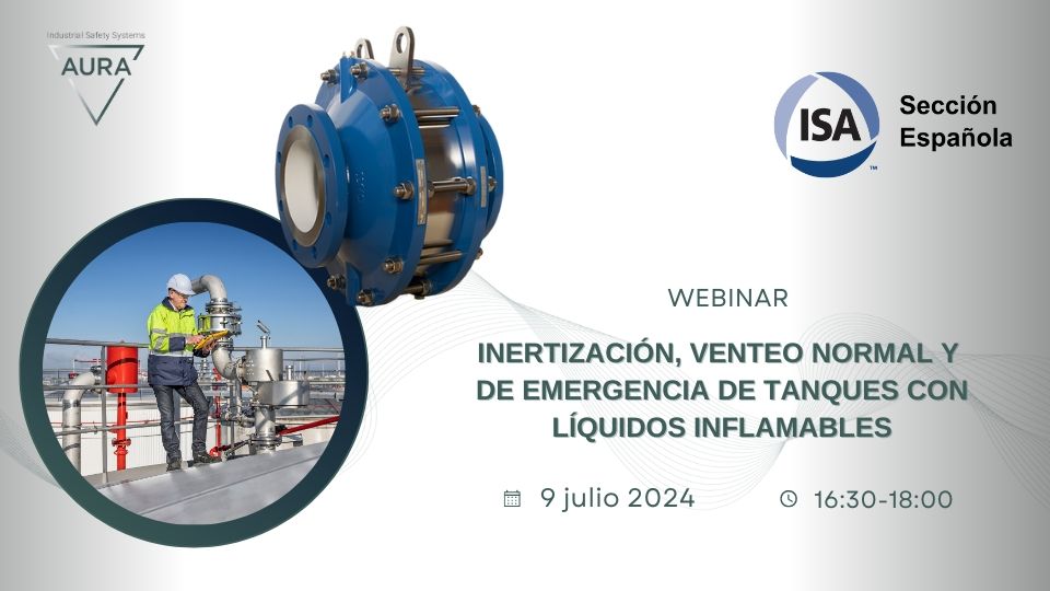 WEBINAR: Inertización, Vento normal y de emergencia de tanques con líquidos inflamables