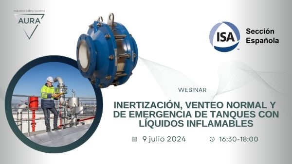 WEBINAR: Inertización, Vento normal y de emergencia de tanques con líquidos inflamables